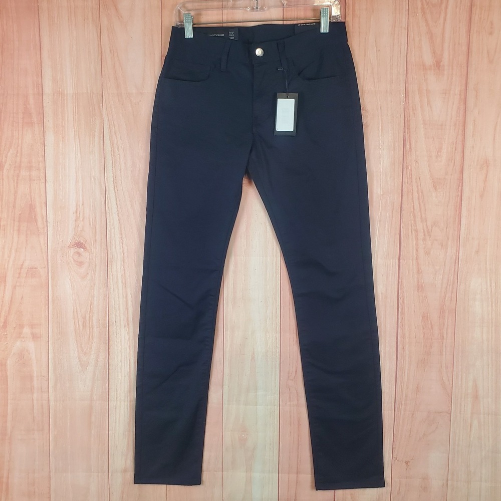 Armani Exchange Jeans Sz 29 R Navy Cotton Stretch 5 Pocket Slim Fit Classic